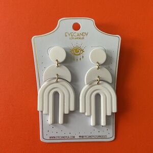 New with tags Eye candy Los Angeles acrylic dangle earrings